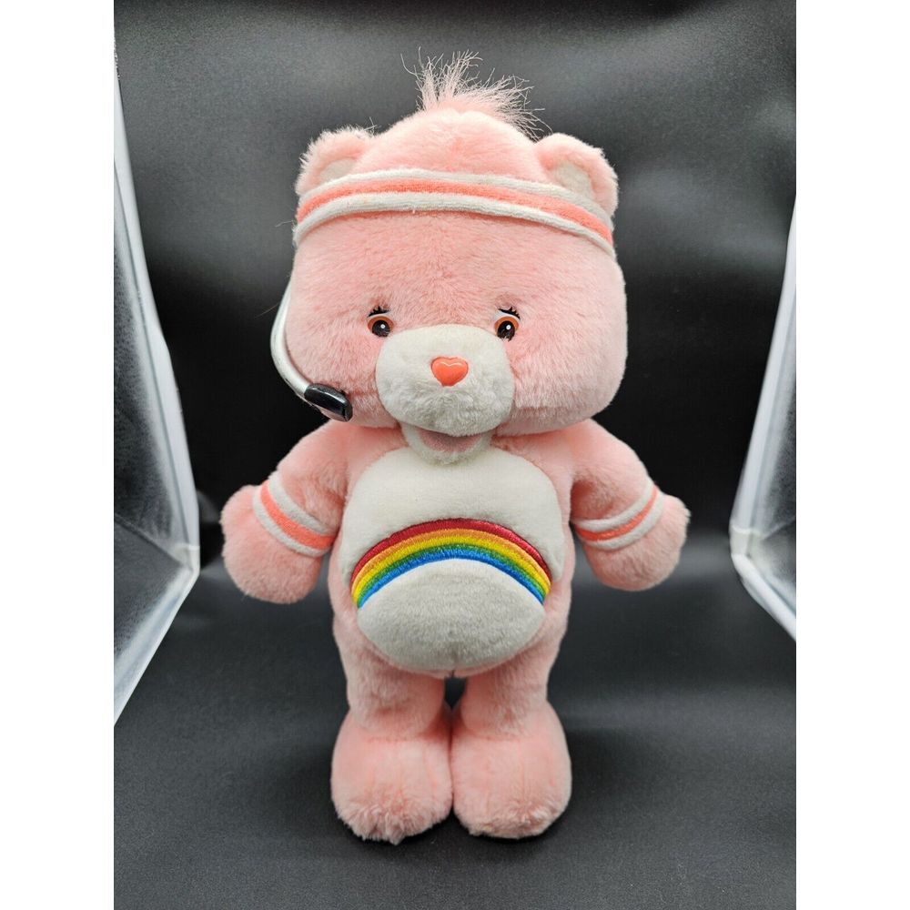 VTG 2004 Fit & Fun Cheer Bear Care Bear PLUSH Talks Sings Moves - WORKING
